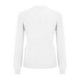 thumbnail image 5 of Womens Half Turtleneck Neck Sweater Long Sleeve Knit Pullover Tops Casual Lightweight Loose Pullover Tops White S, 5 of 7