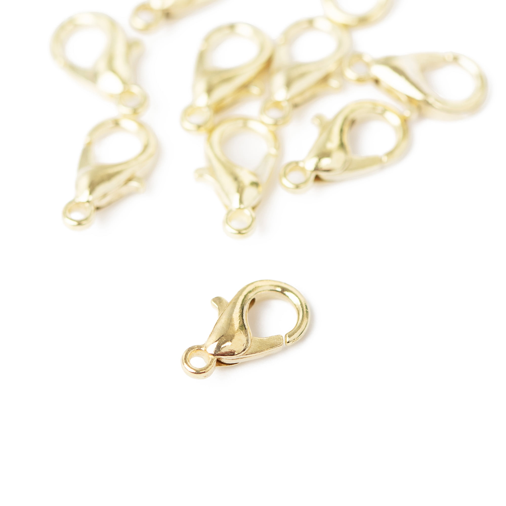 Cousin DIY Gold Metal Lobster Clasps, 10-Piece Pack for Jewelry Making