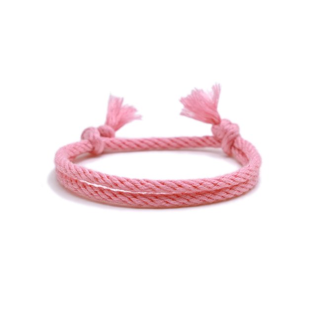 Cuerda tejida ajustable Jumpingount Rosa oscuro para fiesta de cumpleaños y decoración