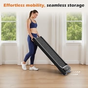 Nextay Treadmill , Under Desk Walking Pad for Home Office, Quiet Portable Treadmill for Small Spaces, Apartments with Remote Control & LED Display, Black