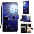thumbnail image 1 of Compatible With Samsung Galaxy A40 Case Leather Flip Wallet Cover With Card Slot Holder Kickstand Pattern - Cat And Sun, 1 of 5