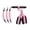 Pink, variant on FITOP Pedal Resistance Band with Handle, 3 Tube Adjustable Resistance Bands Bands for Abdomen, Waist, Arm, Core/ABS, Leg Workout
