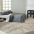 thumbnail image 4 of Calvin Klein  Rush Contemporary Abstract Area Rug 8'  Round - Ivory/Taupe, 4 of 8