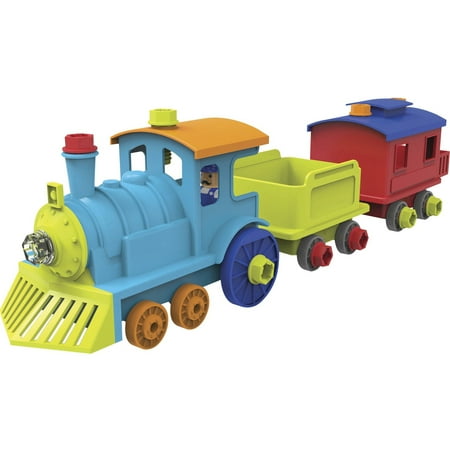 UPC: 0086002041753 | Educational Insights Design & Drill All Aboard Train Skill Learning: STEM Construction Fine Motor Creativity Imagination – 3 Year & Up