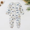 thumbnail image 2 of Baby Girl Boy Clothes Zipper Sleepers,Long Sleeve Romper Toddler Pajamas,Onesie Outfits Newborn Footies, 2 of 5