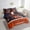 Navy Orange, variant on Erosebridal Football Helmet Print Bedding Sets Twin Size, Sports Theme Bed Sheets Set , Chicago, Navy Orange, Ultra Soft 7 Pieces