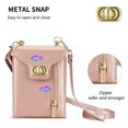 thumbnail image 4 of Decase for Samsung Galaxy Z Flip 6 Case with Card Holder Adjustable Crossbody Strap Lanyard, for Samsung Z Flip 6 Case Purse, Fashion Handbag Gift for Women Ladys,Rosegold, 4 of 5