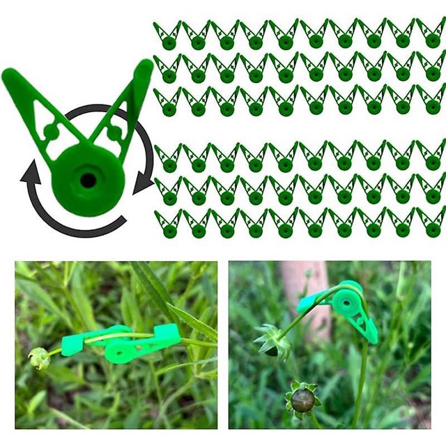60 uds. Clips ajustables de entrenamiento de tallo de planta de 360 grados, Clips de entrenamiento de planta ajustables, Clips ajustables para doblar ramas de planta
