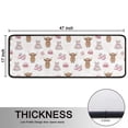 thumbnail image 5 of Kitchen Rugs Sets Of 2,White Highland Cow Dress Shoe Pattern Anti Fatigue Kitchen Mat Rugs Non Slip Washable,Decorative Kitchen Floor Mats for Kitchen,Sink,Laundry,17"x47"+17"x47", 5 of 5