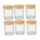 thumbnail image 4 of 6 frascos de vidrio para hacer velas, 220 ml, para regalo, almacenamiento de alimentos, recipiente transparente de muestra de 7 con tapas de B, 4 of 8