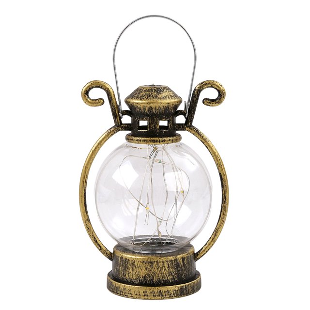 LCXmlly Battery Operated Lantern LED Lantern Vintage Operated Portable Handle Home Decor Flameless Electronic Lamp Night Light Christmas Party