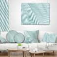 thumbnail image 4 of Designart Fractal Small Blue 3D Waves - Contemporary Throw Pillow - 16x16, 4 of 5