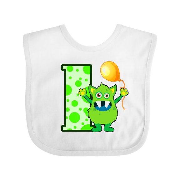 Inktastic 1st Birthday Monster Boys or Girls Baby Bib