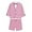 Pink, variant on Lycody Boys Linen Child 2 Pieces Suit Blazer+Shorts Wedding Party Set Kids Spring Summer Clothes Set Child Performance Graduation Sandbeach