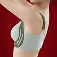 thumbnail image 4 of Savings SMihono Caralush Bras for Older Women, No Underwire Lifting Bras Comfortable Adjustable Everyday Caralush Pushup Bra Green M, 4 of 6