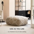 thumbnail image 6 of Anji Mountain Jute Cotton Polyester Square Poufs, 6 of 6