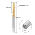 thumbnail image 2 of Unique Bargains M3.5 x 0.6 Left Hand Titanium Coated High Speed Steel Machine Straight Flute Tap, 2 of 6