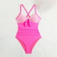 thumbnail image 4 of uikmnh Women's Solid Color Lace Monokini One Piece Swimsuit for Beach & Pool Size:M, 4 of 8