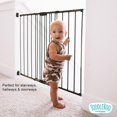 thumbnail image 4 of bebé eroo by North States - Easy Swing &amp; Lock Baby Gate Series 2: Puerta de Seguridad de Metal para escaleras y Puertas, Ajustable de 28.68 a 47.85 Pulgadas de Ancho, 31 Pulgadas de Alt, 4 of 7