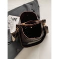 thumbnail image 7 of Women's Vintage Leather Crossbody Bucket Bag Casual Shoulder Purse with Adjustable Strap, 7 of 7