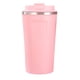 thumbnail image 1 of Taza térmica de acero inoxidable 304 con cierre de seguridad, gran capacidad, portátil, con tapa para oficina, color rosa, 510 ml, 1 of 13
