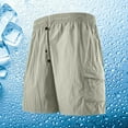 thumbnail image 2 of JIUKE Cargo Shorts for Men Casual Drawstring Elastic Waisted Jogger Shorts Quick Dry Lightweight Summer Shorts, 2 of 9