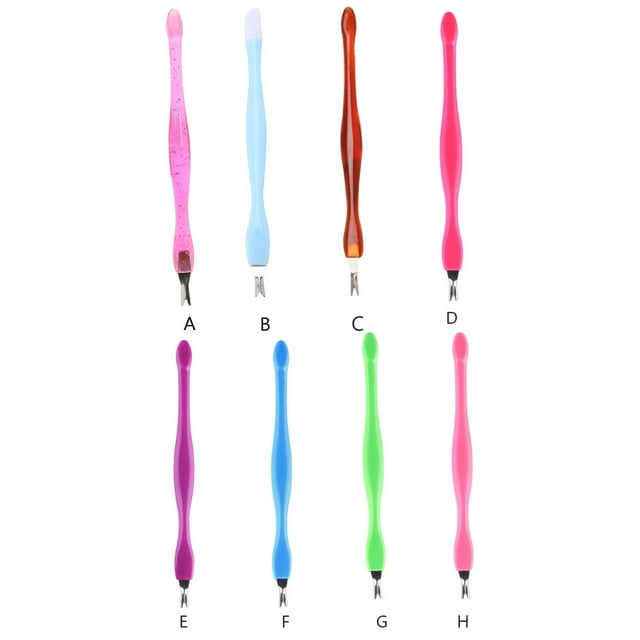 stanreset 1/2/3/5 5 Pièces Salon Spa Portable Cuticules Dissolvant Acier Inoxydable Pousse-Ongles Femmes Hommes Mort Peau Fourche Manucure Outil de Coupe Type 3 1 Pc