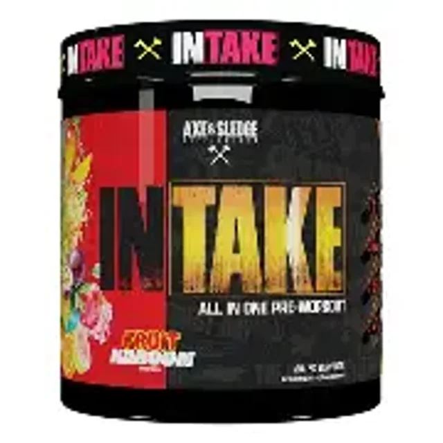 Axe & Sledge Intake - Pre Entreno Premium - Con Senactiv® y elevATP® - 400g (40 Servicios) - Energía y Bombeo