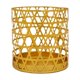 thumbnail image 2 of Candelabro geométrico de oro | Candelabro de hierro calado • Tono dorado • Decoración moderna del hogar • Tamaños variados 2,36x2,36x1,97 pulgadas – 3,35 pulgadas | Ligero | Adorno de una pieza, 2 of 6