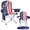 Flag, variant on CycloneSound 2-Pack Premium Portable Folding Camping Chairs with Can Cooler, Storage Pocket, Flag