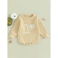 thumbnail image 2 of Bagilaanoe Newborn Baby Boys Halloween Clothes Knitted Romper Sweater Long Sleeve Jacquard Bodysuits 3M 6M 9M 12M 24M Infant Warm Jumpers Tops Fall Loose Knitwear, 2 of 8