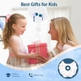 thumbnail image 6 of YUNOVA Donut-Shaped Wired Earbuds for Kids - Ergonomic Soft Ear Gels with Tangle-Free Cord, Cute Headphones for School/Travel, 3.5mm Metal Plug & Sweet Gift Box, 6 of 7