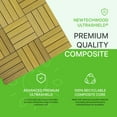thumbnail image 2 of UltraShield Naturale 1 ft. x 1 ft. Quick Deck Outdoor Composite Deck Tile in English Oak (10 sq. ft. per Box), 2 of 4