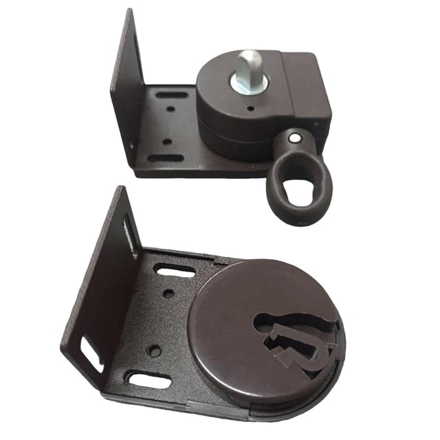 Soportes de montaje para parasoles exteriores, repuestos, soportes inalámbricos para jardín Marrón