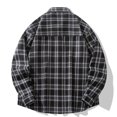 thumbnail image 3 of Lmnyox Button Down Shirt for Men Long Sleeve Collared Plaid Print Shirts with Pocket Casual Cotton Shirts for Work, 3 of 3