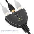 thumbnail image 4 of Conmutador de interfaz multimedia de alta definición 3 en 1, divisor, conector chapado en oro, compatible con 3D HD 4K, 4 of 7