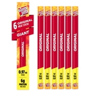Slim Jim Giant Smoked Meat Sticks, Original Flavor, 6g Protein Per Stick, 0.97 oz. (6-ct)