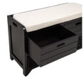 thumbnail image 3 of Best Master Furniture Delport Storage Bench with Padded Cushion (Espresso), 3 of 5
