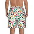 thumbnail image 3 of Kdxio Colorful Spots Pattern Mens Casual Shorts - Drawstring Summer Beach Sports Shorts for Men, 3 of 9
