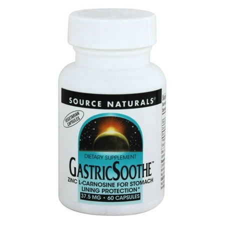 Source Naturals - GastricSoothe with Zinc L-Carnosine Complex 37.5 mg. - 60 Vegetarian (Best Natural Source Of Zinc)