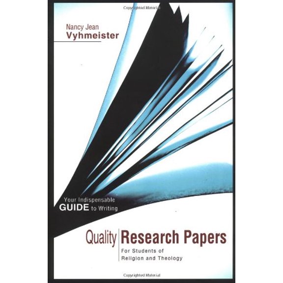 Pre-Owned Quality Research Papers : For Students of Religion and Theology (Paperback)