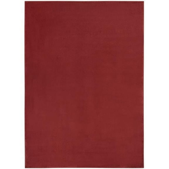 4 x 6 ft. Brick Red Non Skid Indoor & Outdoor Rectangle Area Rug - Brick Red - 4 x 6 ft.
