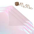 thumbnail image 1 of Unique Bargains 20 Sheets Flower Wrapping Paper, 22.8'x22.8' Floral Craft Paper with Ribbon for Flowers Gift Packaging, Pink, 1 of 6