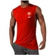 thumbnail image 1 of Camiseta sin mangas de cuello redondo para hombre, jersey deportivo de alta elasticidad, cuello redondo, sin mangas, ropa deportiva para hombre musculoso, camiseta sin mangas de algodón para hombre, 1 of 5