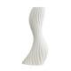 thumbnail image 4 of Jarrón decorativo de mesa, figura artística, maceta, botella curva para el hogar, Blanco L, 4 of 9