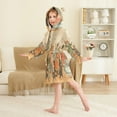 thumbnail image 4 of FORMRS Niños Bathrobe Unisex Hooded Robe Soft Plush Pajamas Sleepwear, Size 7-9T, Cats in Party, 4 of 7