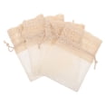 thumbnail image 1 of ADDHAT 4Ud Bolsas De Tela Para Joyería Khaki Con De Cordón Ideal Para Viaje Y Uso En Casa, 1 of 8