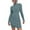 Blue, variant on Pxiakgy Ladies Autumn Winter Turtleneck Knitted Sweater Dress Long Sleeve Stretch Dress A   L