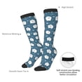 thumbnail image 5 of Picia Women Crew Soft Moisture-wicking Socks Christmas sheep Pattern Design Cotton Socks, One Size fit All, 5 of 9