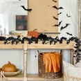 thumbnail image 4 of Moocorvic Black Artificial Maple Leaves Garland Halloween Decor Indoor, Fireplace, Party, 4 of 7